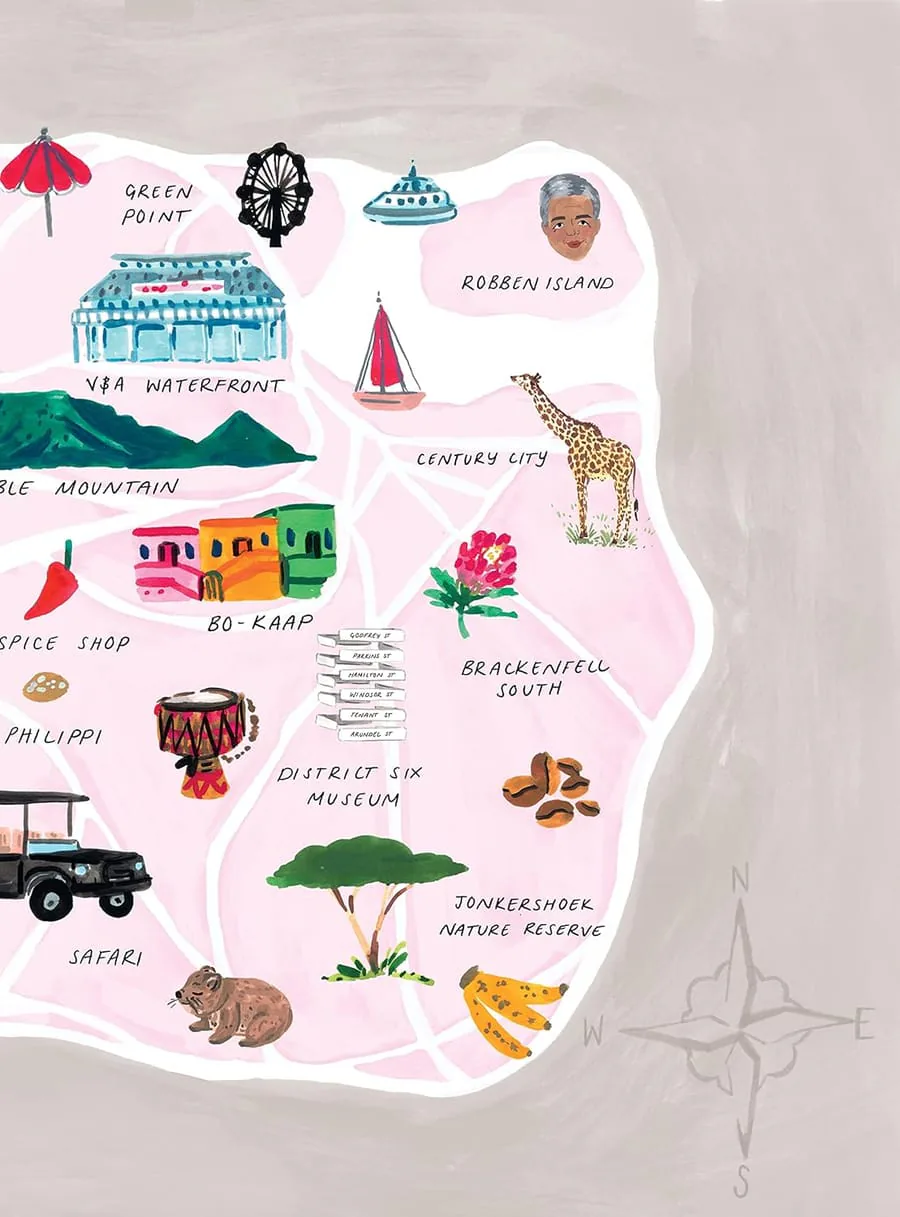 Sophie’s map of Cape Town