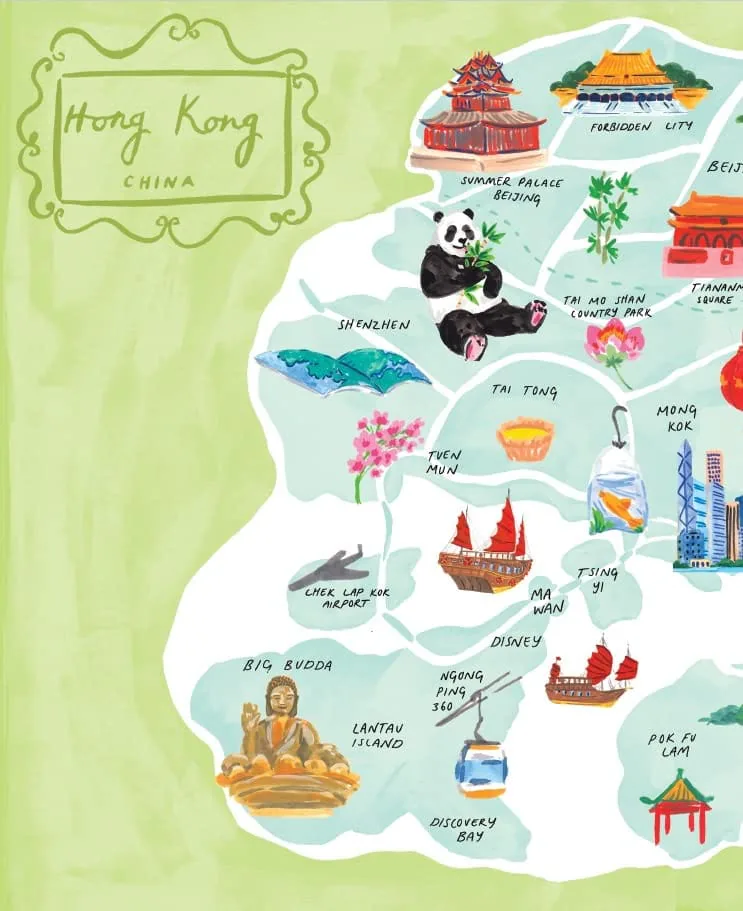 Sophie’s map of Hong Kong