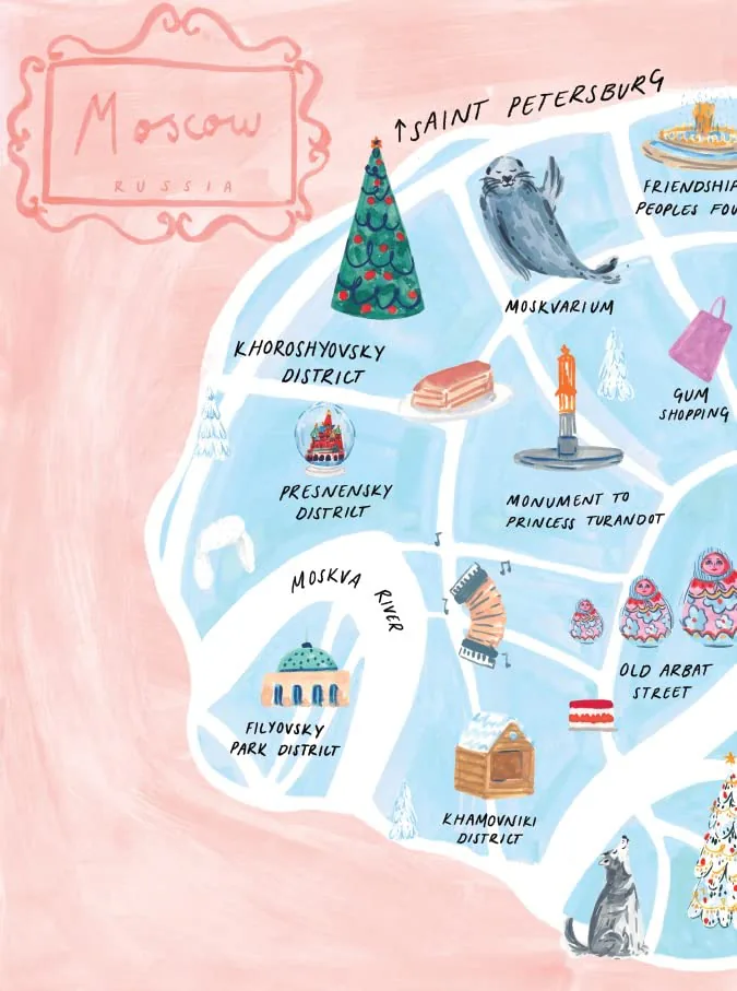 Sophie’s map of Moscow
