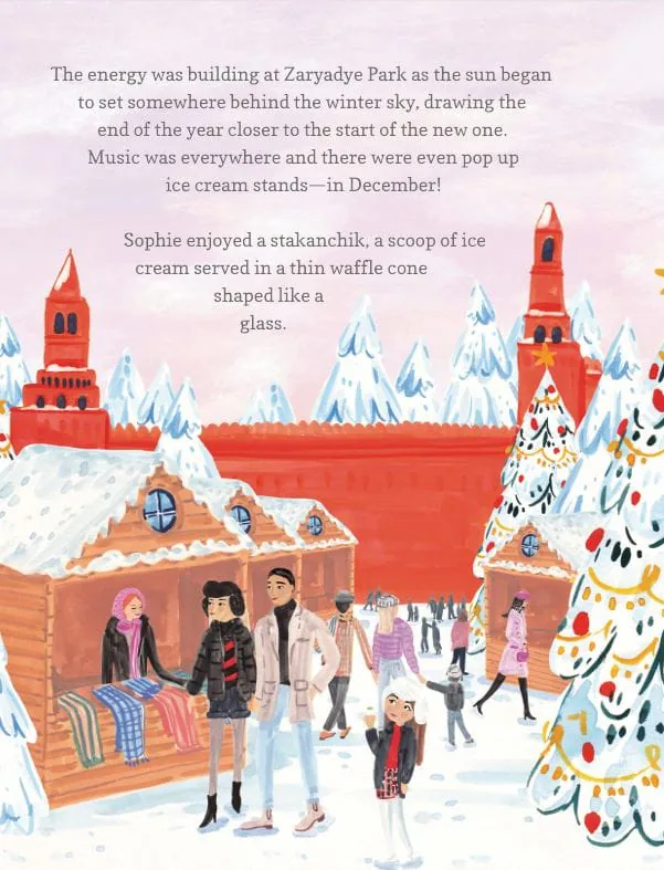 Inside Sightseeing Sophie in Moscow: Ice cream in December at Zaryadye Park